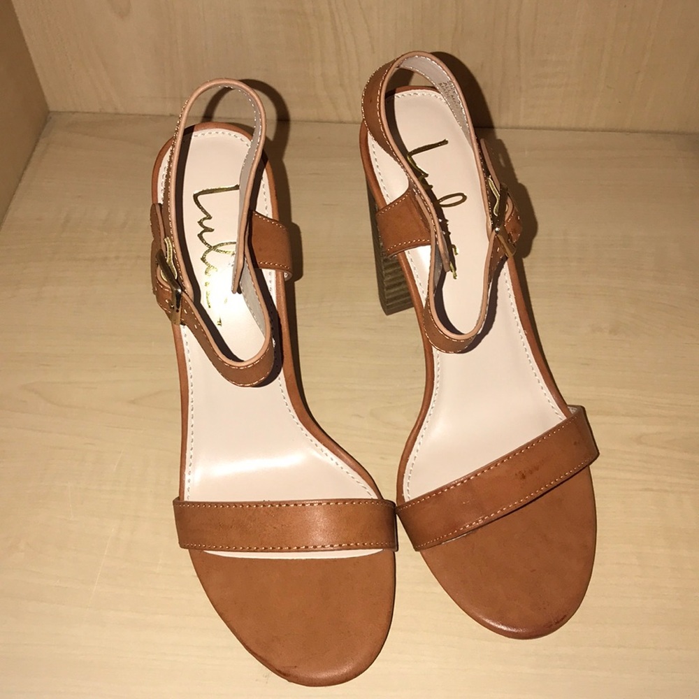 Lulu’s Dauphine Natural High Heels (Sz 7 feels like 6.5)